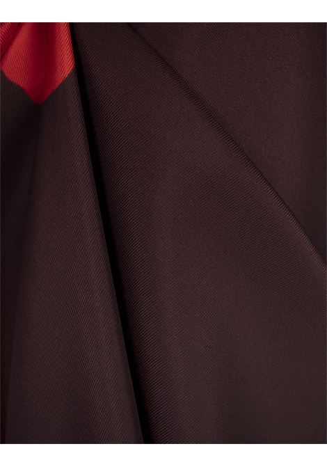 Pantaloni Pyjama Flame Lily in Bordeaux/Rosso Fuoco ALEXANDER MCQUEEN | 819000-QCALY5131